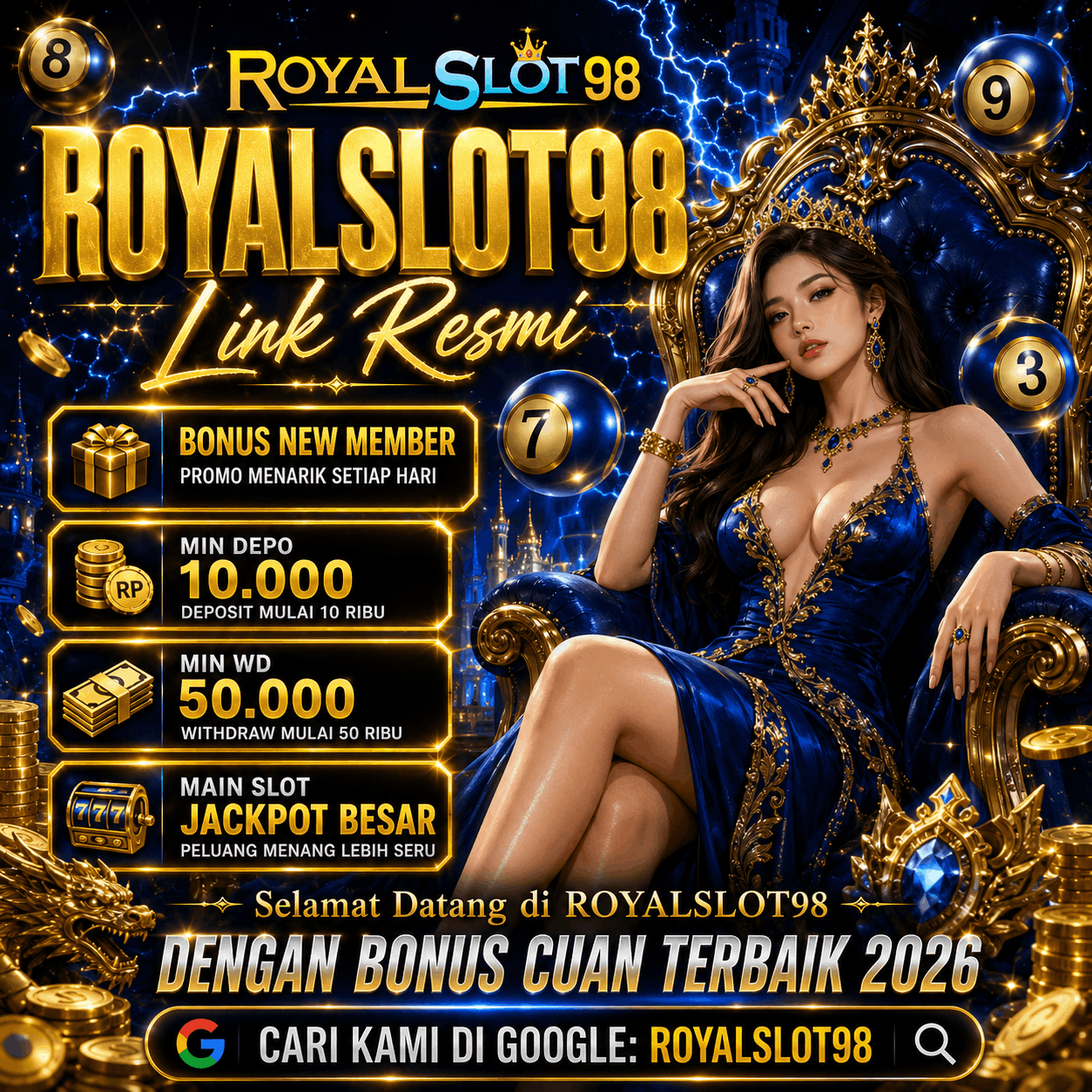 ROYALSLOT98 | Situs Paling Royal Slot Online Resmi Terpercaya